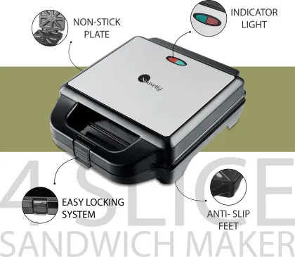 NOUVETTA  4 slice Sandwich Maker