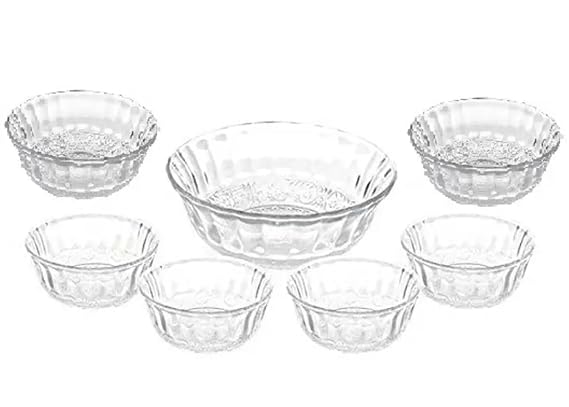 Crystal 7 Pc Snack Set