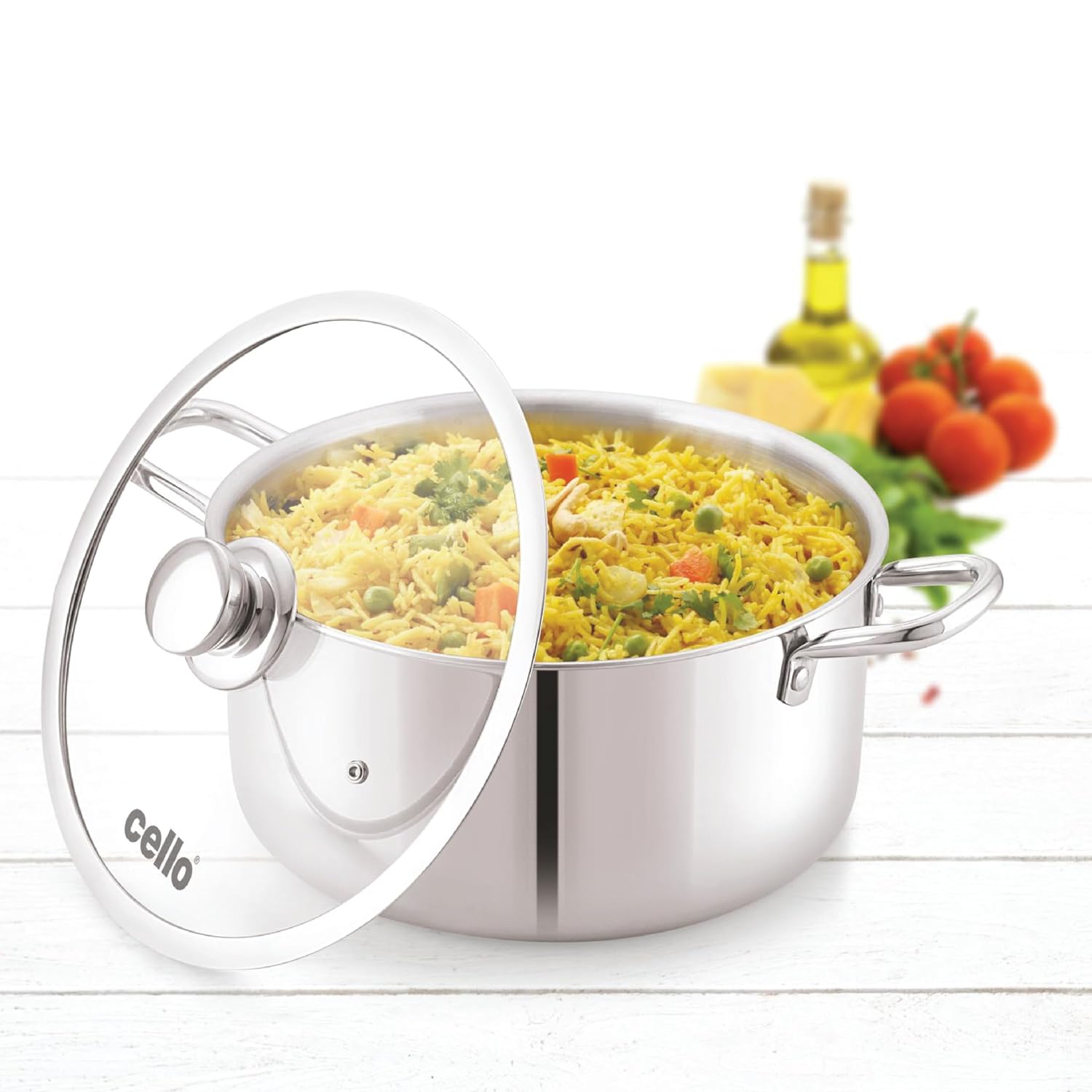 Cello Tri-Ply Stainless Steel Casserole