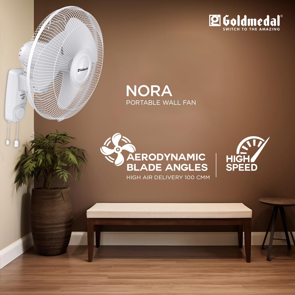 Goldmedal Gloria Wall Fan