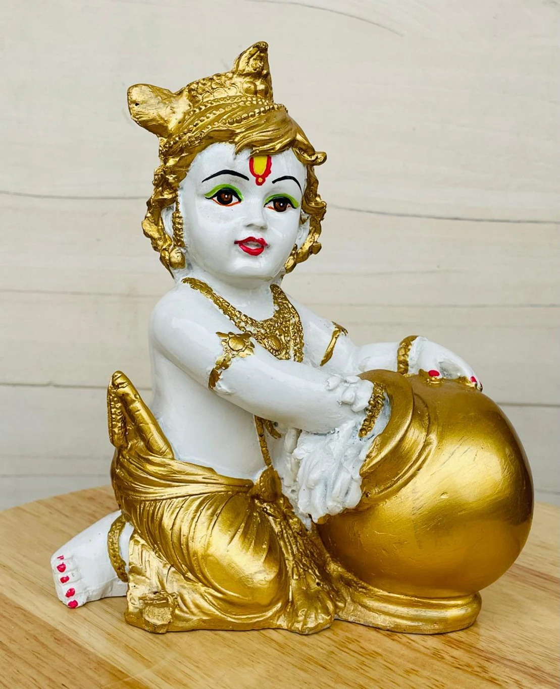 Krishna Golden Decorative Idol