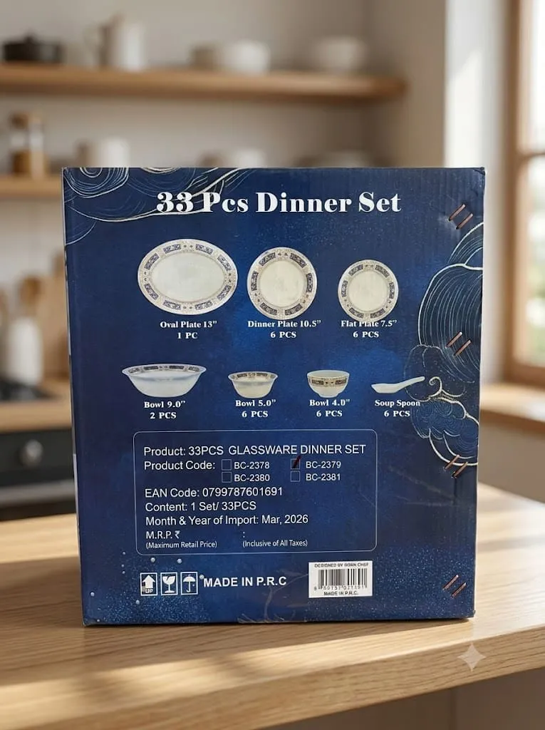 Born Chef 33 PC Dinner Set