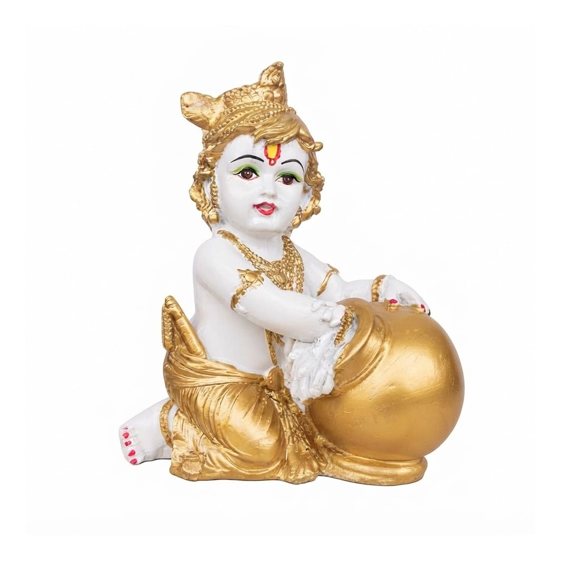 Krishna Golden Decorative Idol
